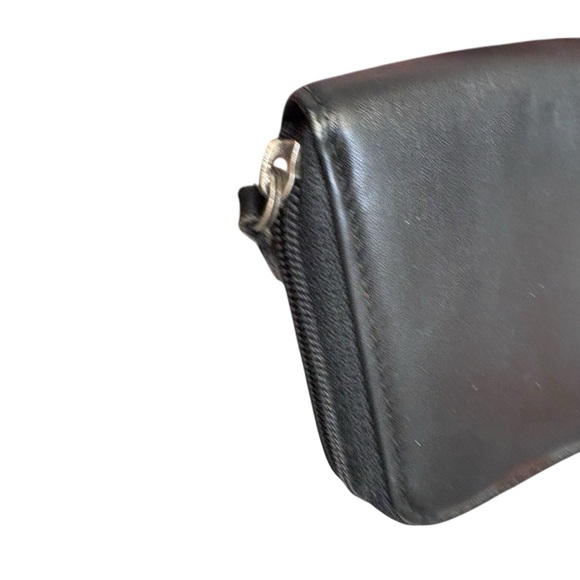 Coach vintage Black Leather small mini Zip Wallet - Picture 5 of 9